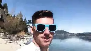 ينك زوجته في الشاطي البحر