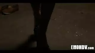 عاهرة المدينة الكسولة تتوسل لذلك بالعربية