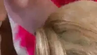 وقحة متلهفة تحصل على جنس قاسي جيد ثم تتعمق في قضيبين كبيرين