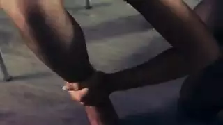 lesbian strap on gangbang fantasy: multiple orgasms and creamy finish