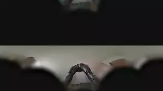 خيال جنسي بالواقع الافتراضي: قضيب عميق وإثارة ساخنة