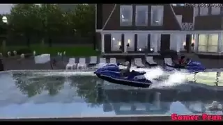 بنت تلعب بي ار صدقه وهو نام