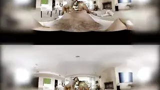 خيال الغانغبانغ الافتراضي: شراميط تخدم زبراً صلباً ضخماً